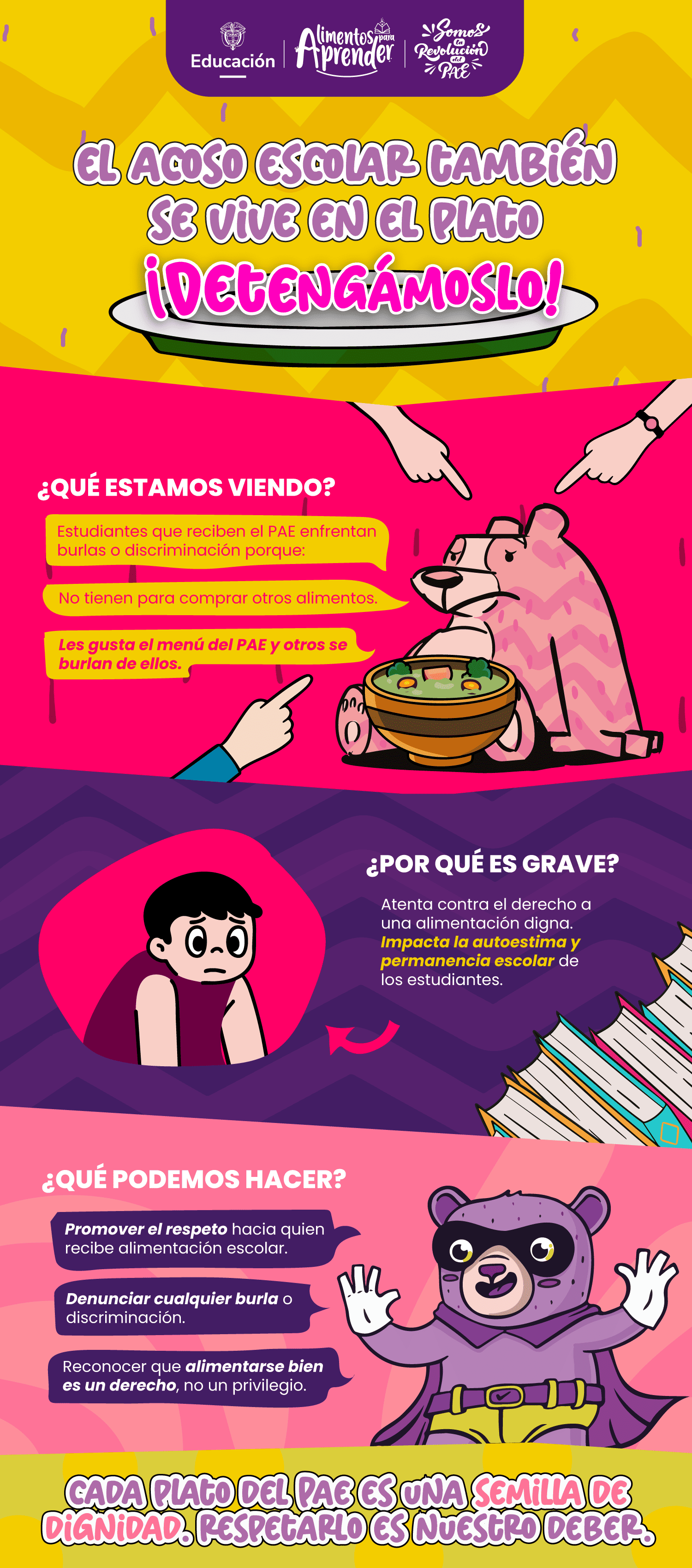 INFOGRAFÍA EL ACOSO ESCOLAR TAMBIÉN SE VIVE EN EL PLATO