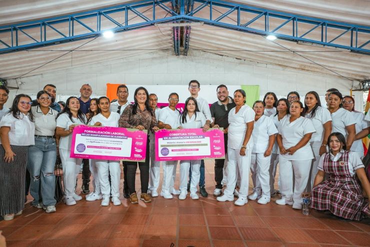 Gobierno nacional garantiza cobertura total del PAE en Malambo y anuncia contrato digno para manipuladoras de alimentos